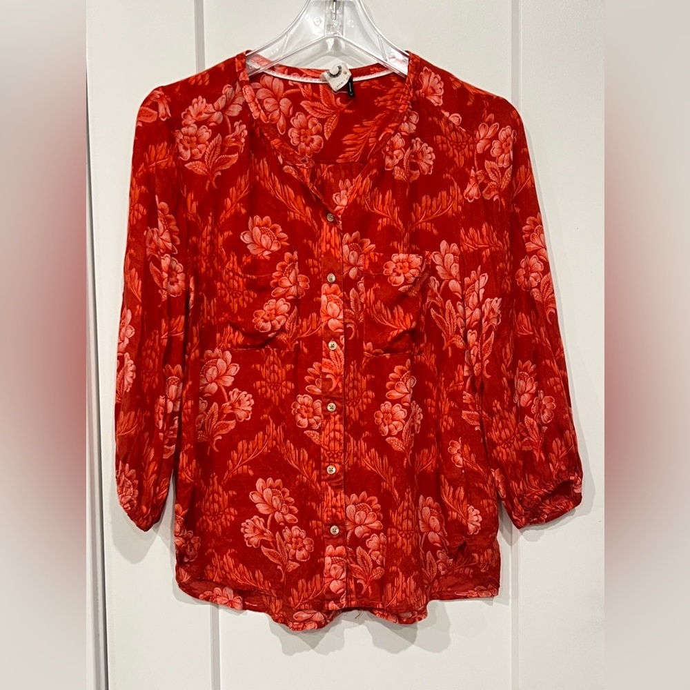 Anthropologie Maeve Maeve Coconino Blouse